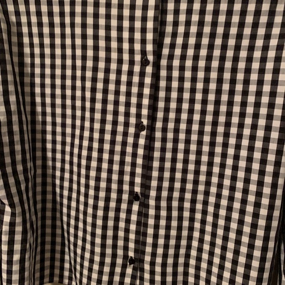 Zara Checkered Tie-Sleeve Blouse - Picture 4 of 5